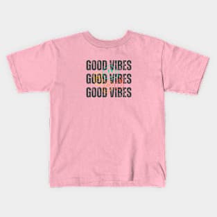 Black Minimalist Typography Kids T-Shirt